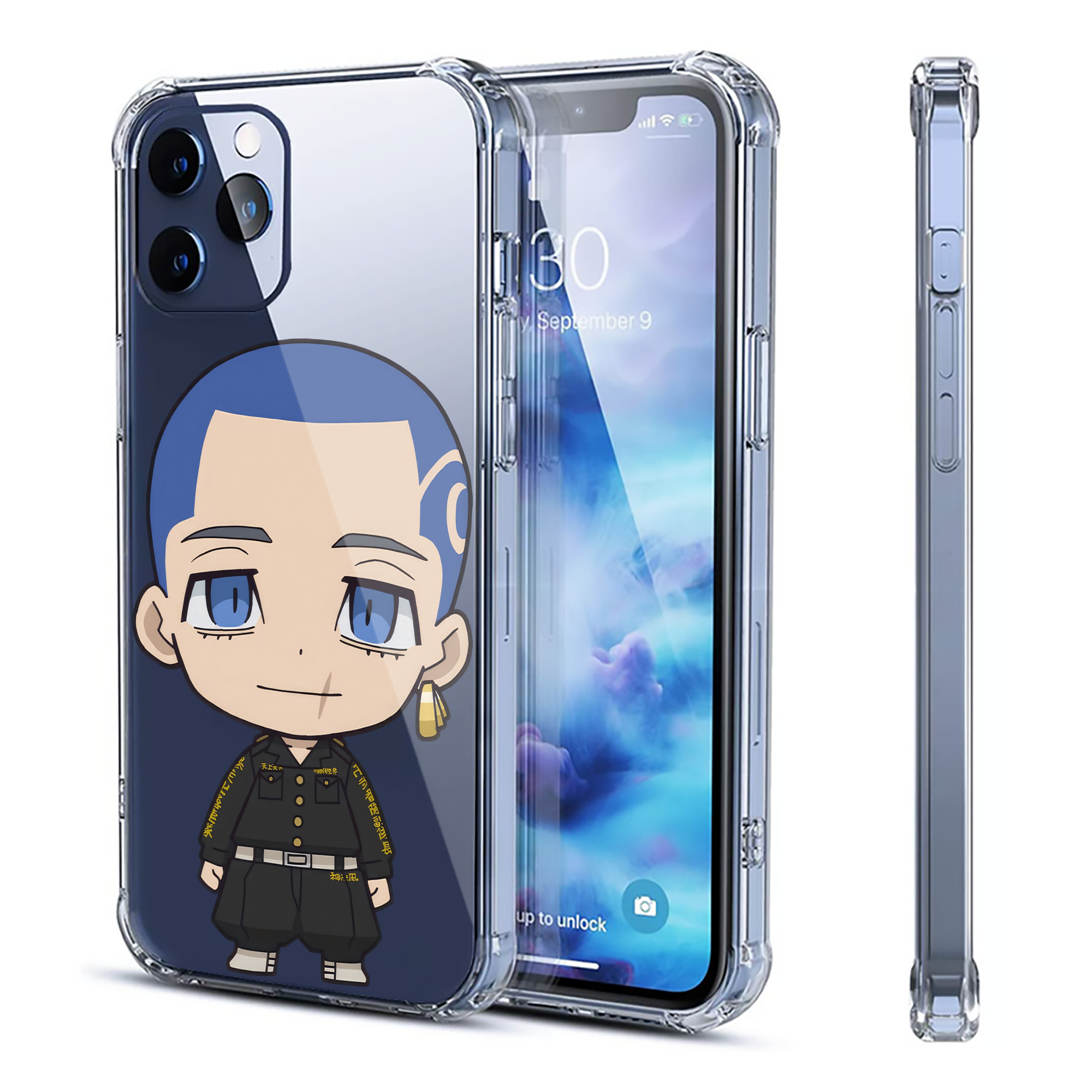 （画像用） 東京リベンジャーズ Tokyo Revengers 【iPhone 12シリーズ対応】透明スマホケース（クリアソフトケース）